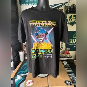 Vintage Powerlines tee with tours dates.